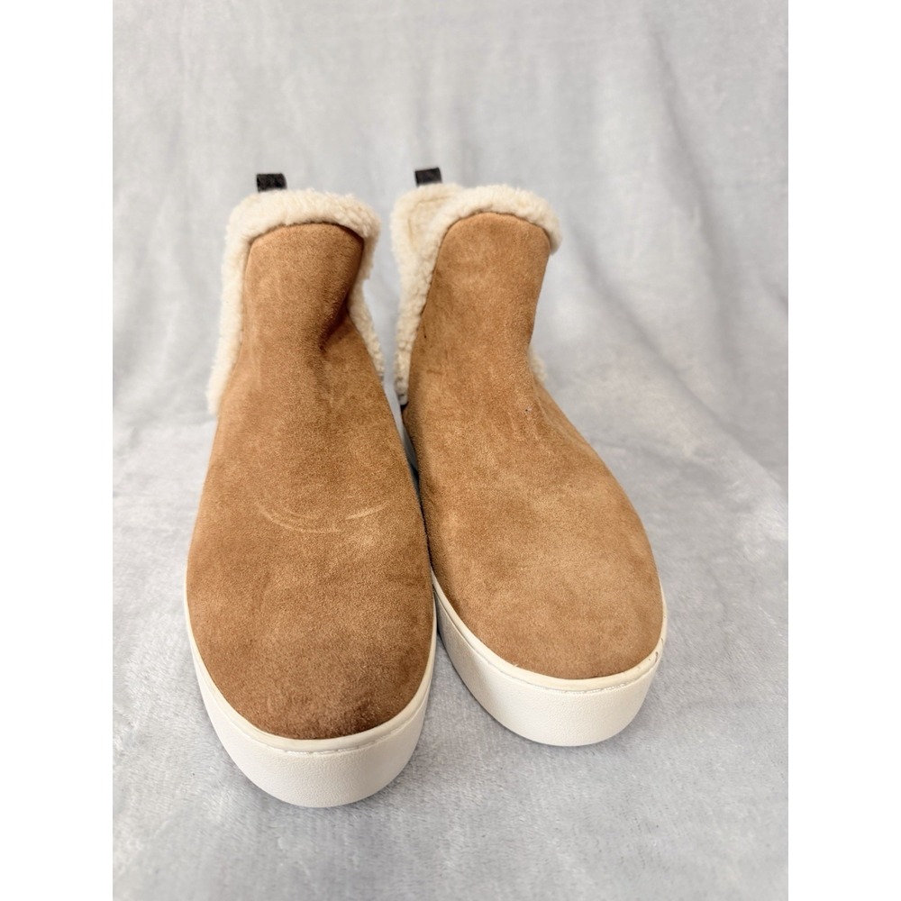 Michael Kors Brown Suede leather Lined Ankle Boots SZ 8 Pull on - Picture 2 of 8